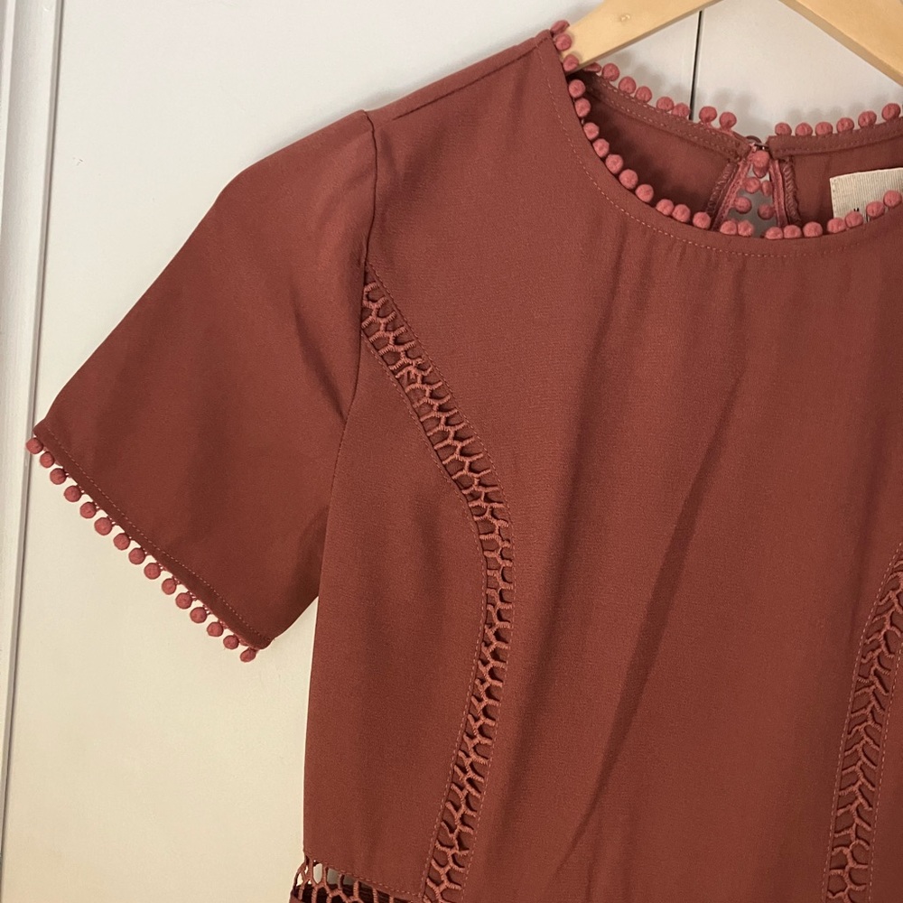 Moon River Cutout Short Sleeve Dress - Picture 5 of 8